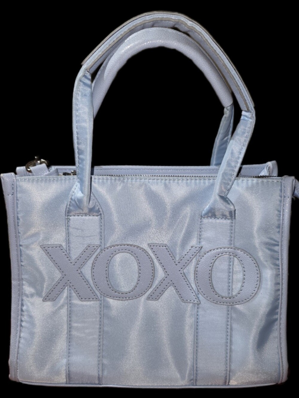 XOXO Light Blue Tote Bag